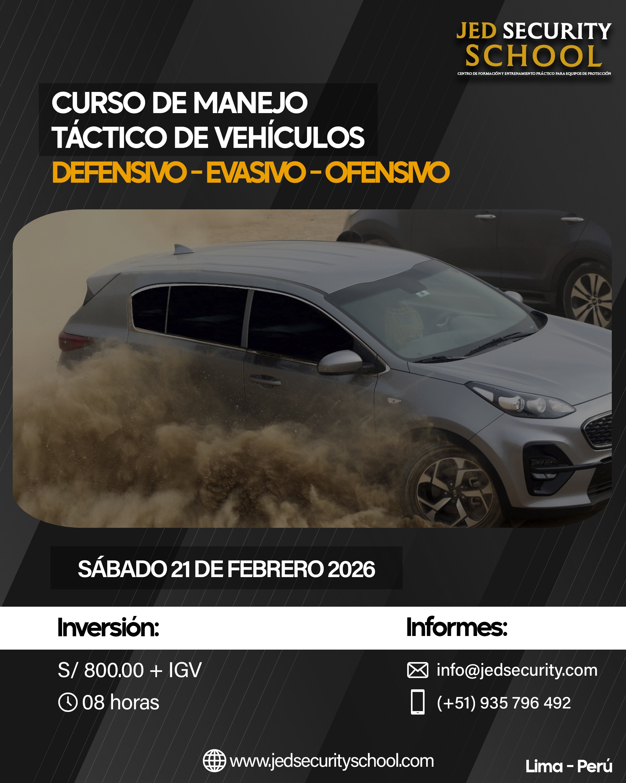 CURSO DE MANEJO TACTICO DE VEHICULOS - LIMA - PERÚ