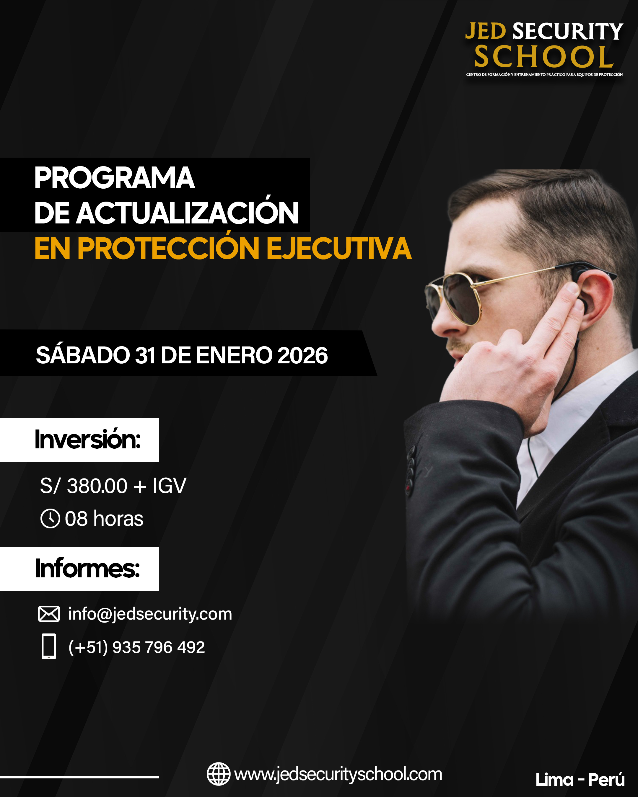 PROGRAMA DE ESPECIALIZACIÓN EN PROTECCIÓN EJECUTIVA  - LIMA - PERÚ